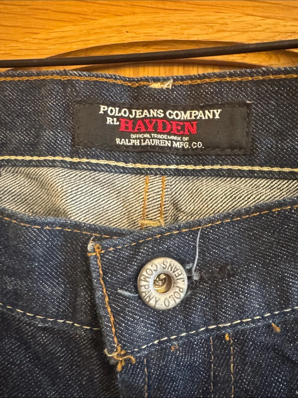 Vintage Polo Jeans Company RL Hayden Relaxed Straight Leg Dark Wash Jeans 34x30
